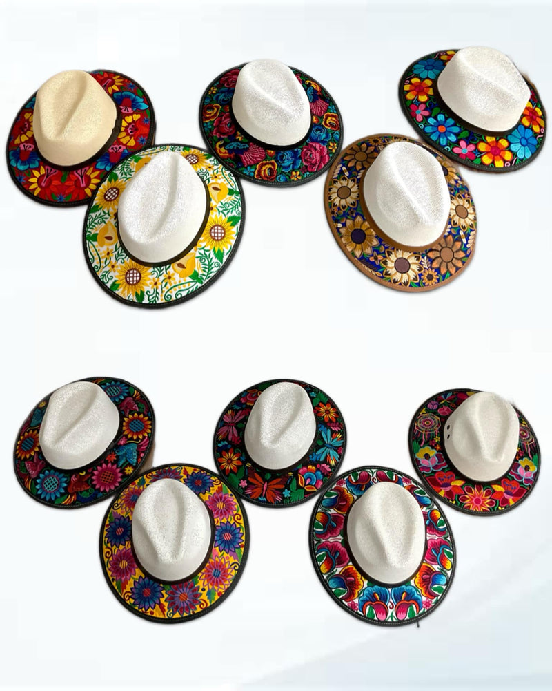 Embroidered Straw Hats
