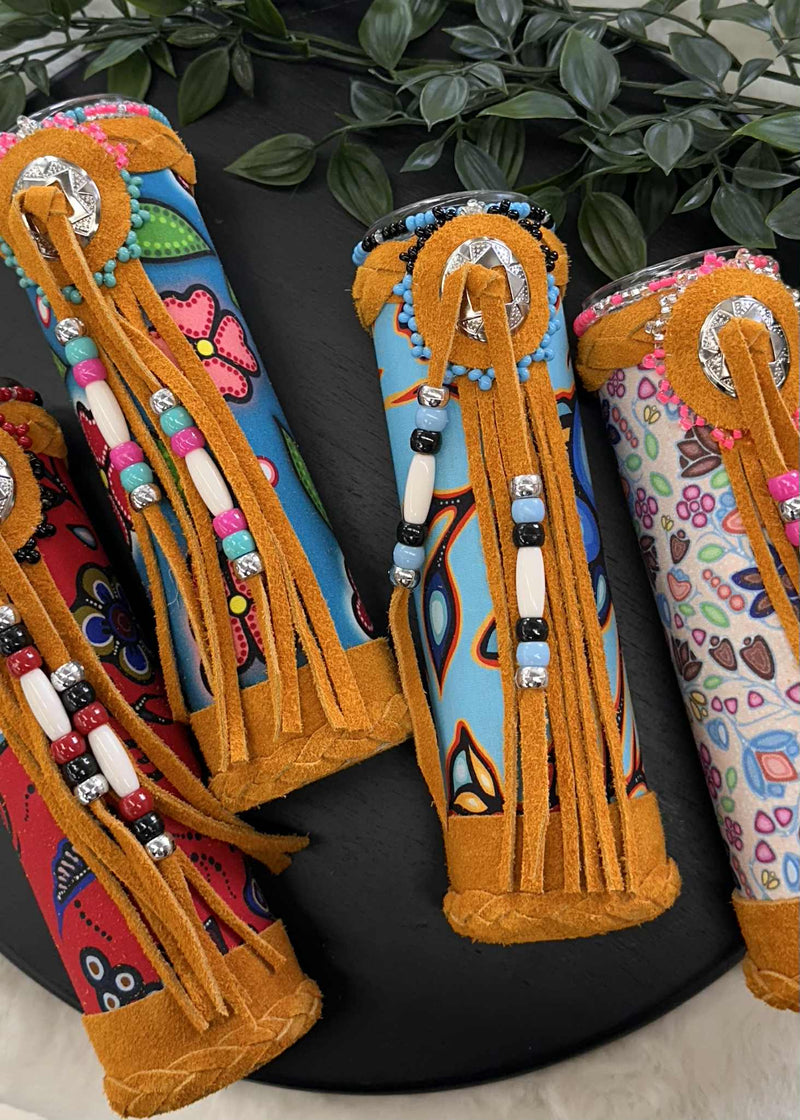 Leather Wrapped Candles