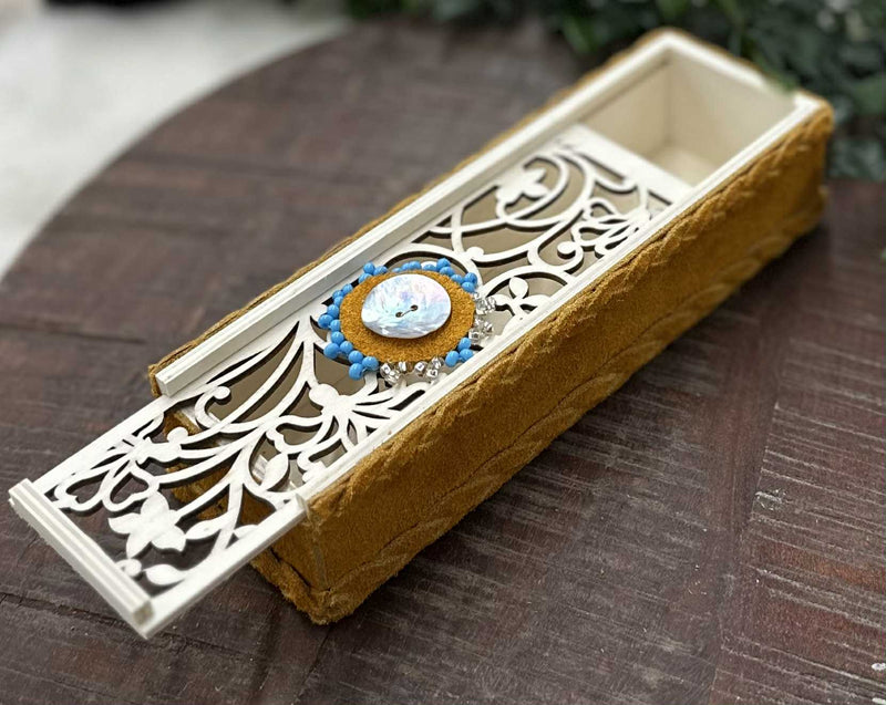 Leather Wrapped Storage Box