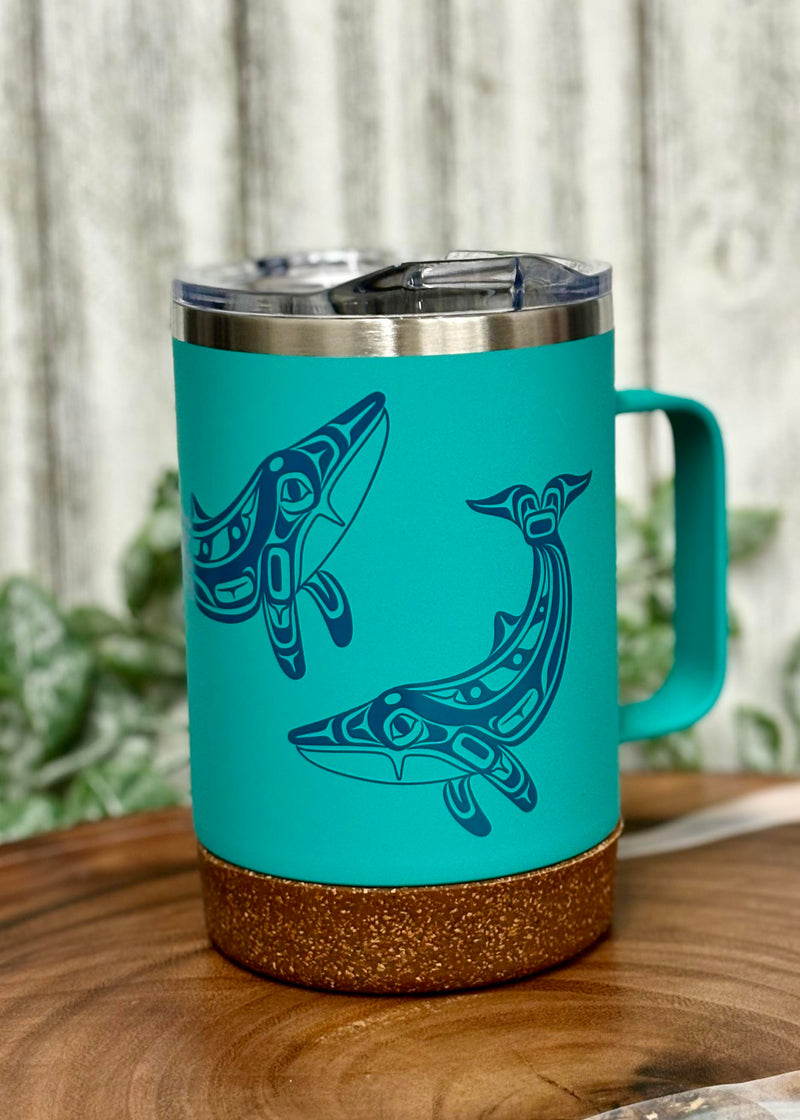 Cork Base Travel Mug With Handle