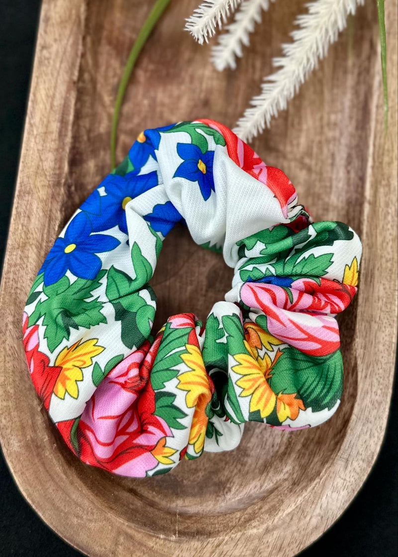 Floral Hair Scrunchies
