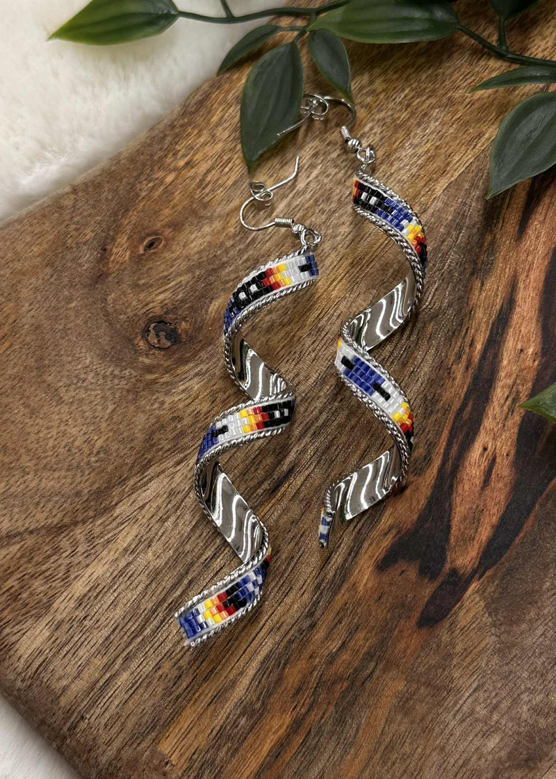 Swirl Beaded Earring