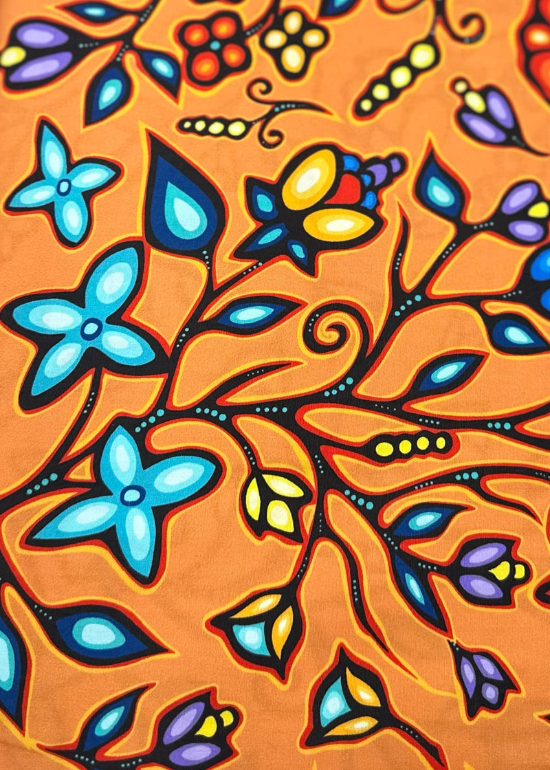 Ojibway Floral Fabric  By Jackie Traverse 2