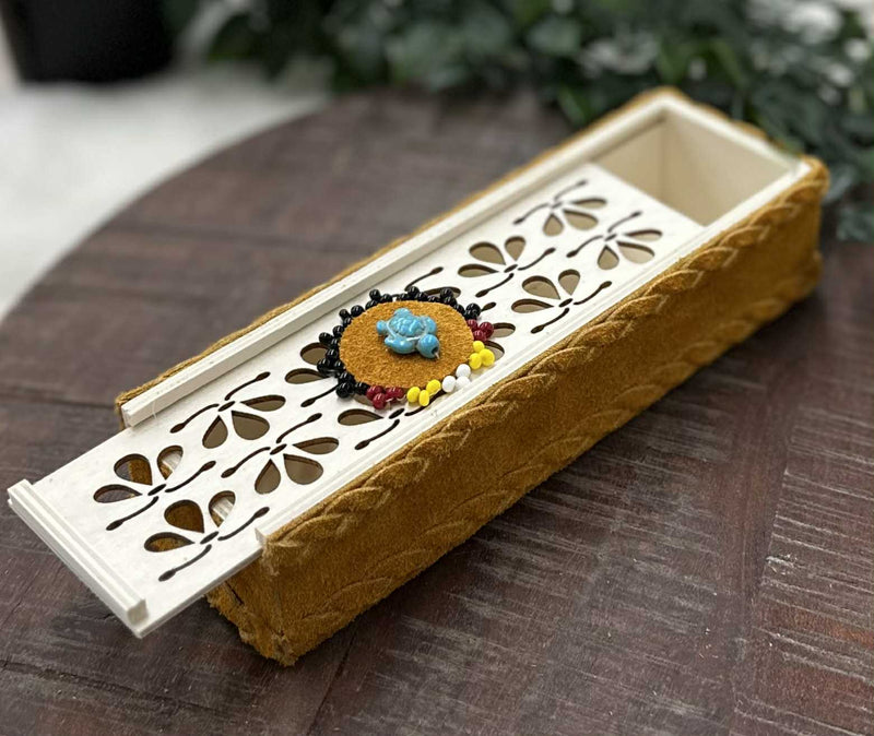 Leather Wrapped Storage Box