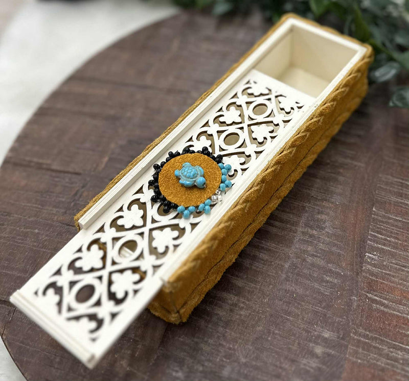 Leather Wrapped Storage Box