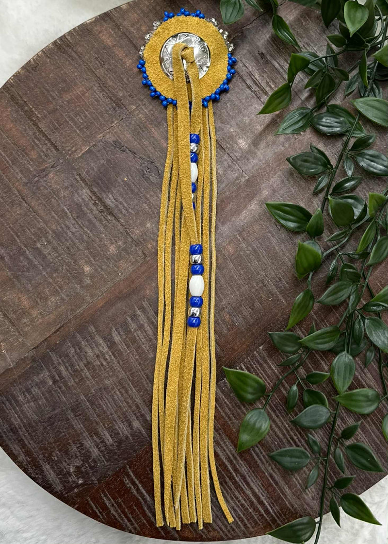 Small Leather Wrapped Barrette