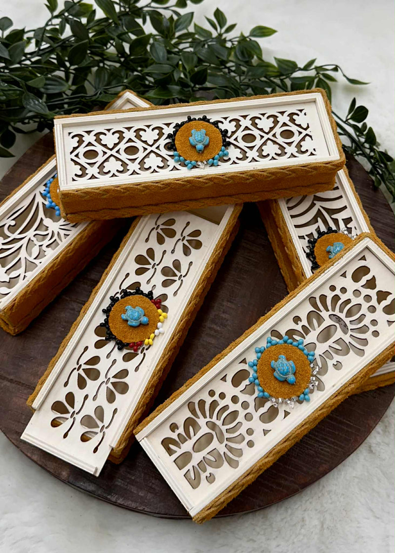 Leather Wrapped Storage Box