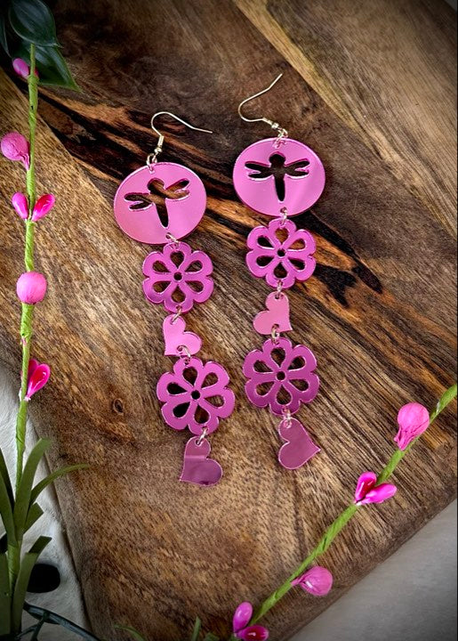 Dragonfly Heart Earrings