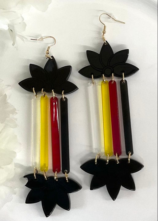 Four Direction Flower Earrings