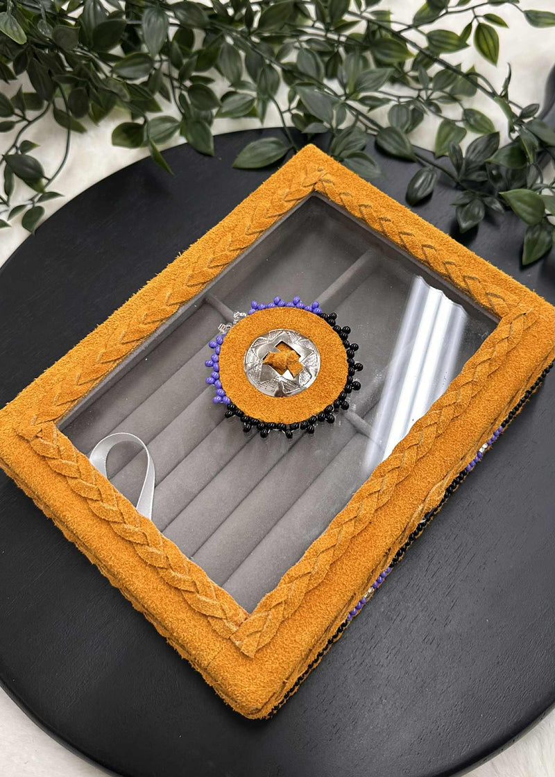 Leather Wrapped Jewelry Box