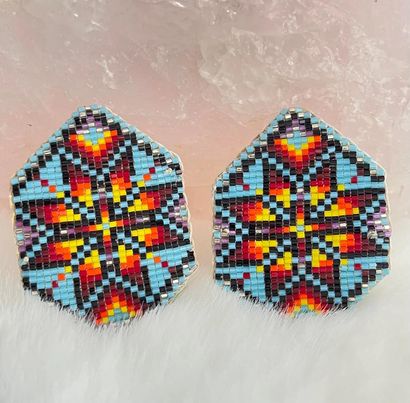 Star Bendable Beaded Earrings