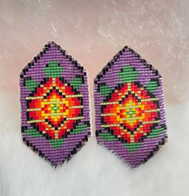 Turtle Bendable Beaded Earrings