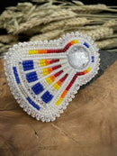 Beaded Fan Barrette