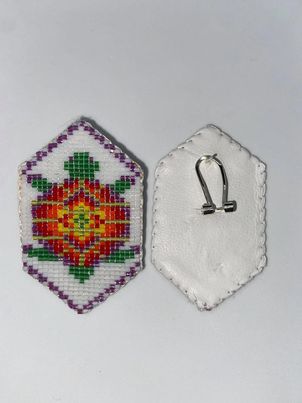 Turtle Bendable Beaded Earrings