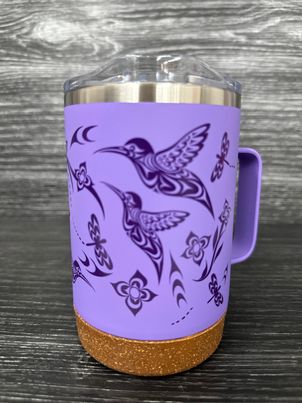 Cork Base Travel Mug With Handle