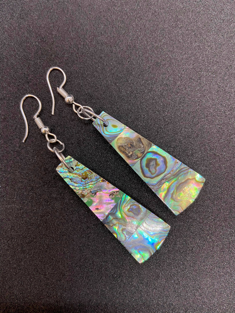 Resin Abalone Shell Earrings