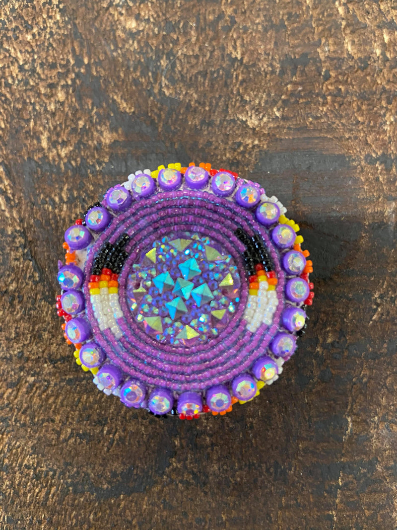 Double Feather Beaded Phone Holders