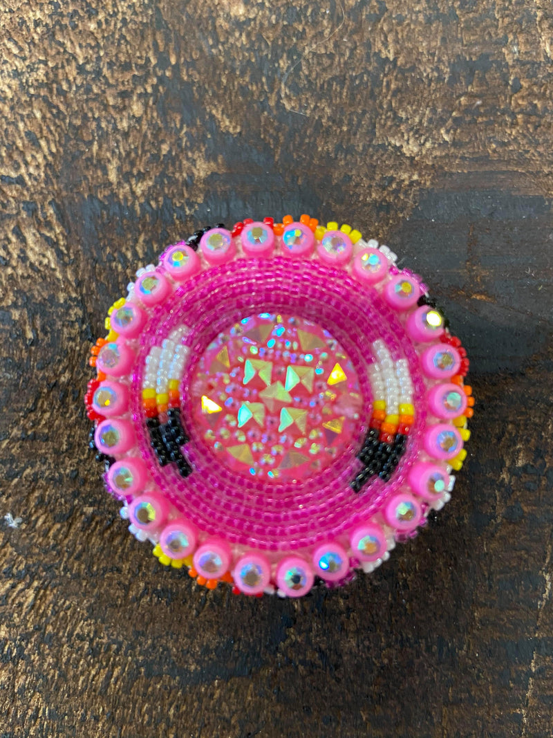 Double Feather Beaded Phone Holders