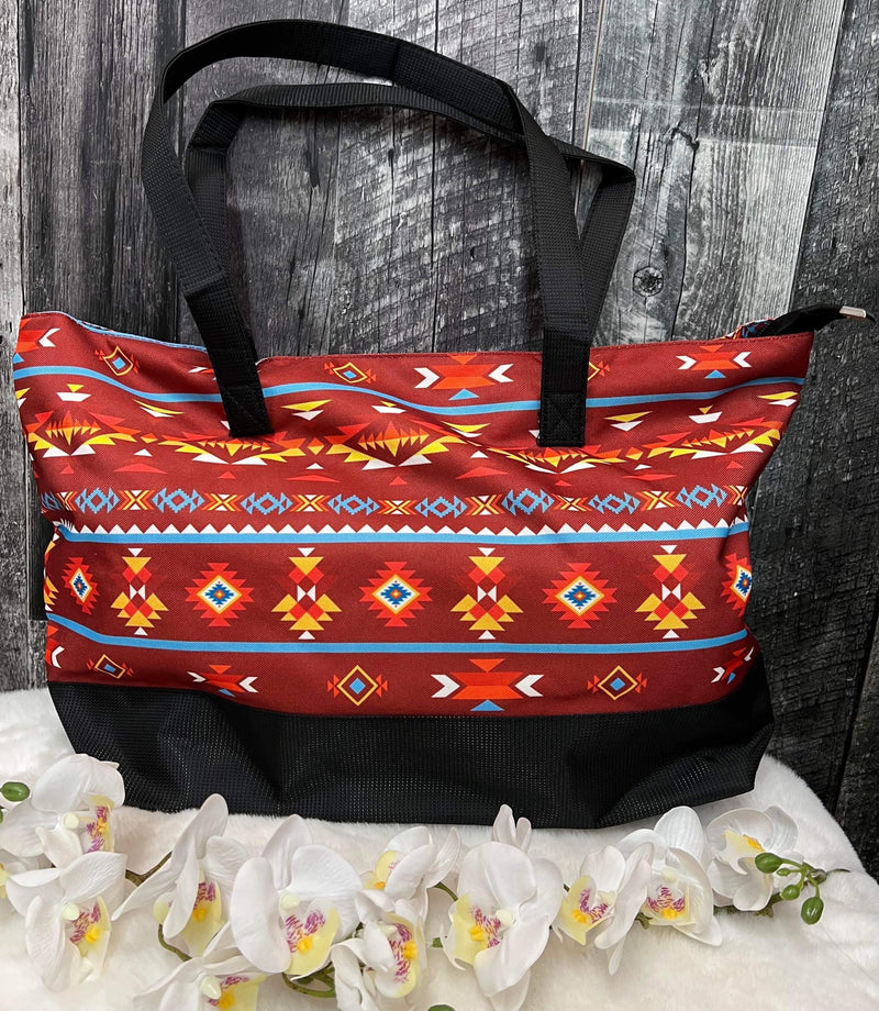 Heavy Duty Aztec Tote Bags