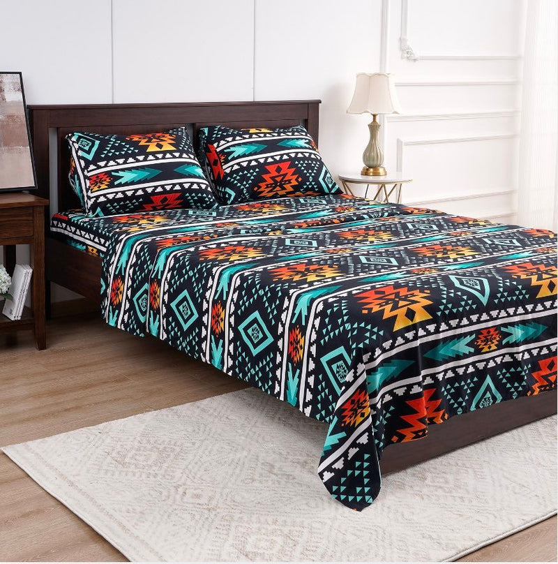 Diamond Collection 4 Piece Queen Sheet Set