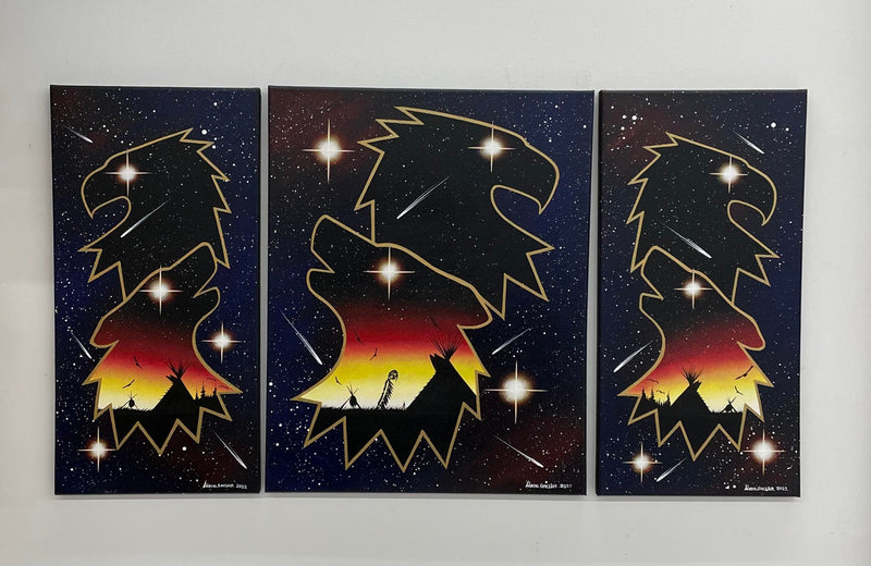 Set of 3 Canvas Arts