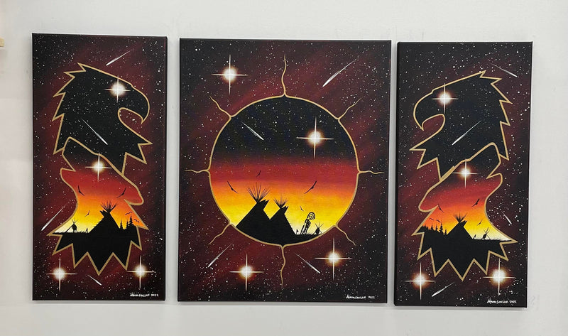 Set of 3 Canvas Arts