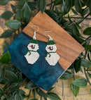 Snowman Beaded Earrings
