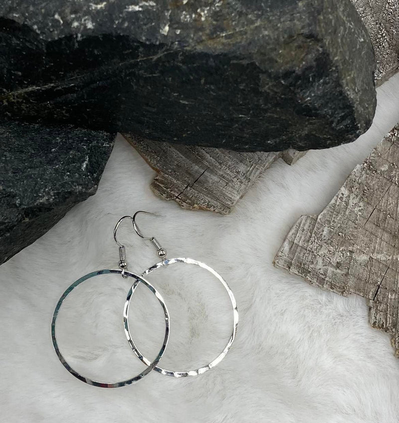 Silver Hoop Earrings