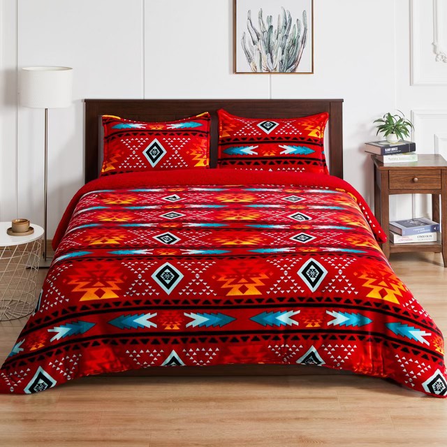 Diamond Collection King 3 Piece Sherpalined Sets