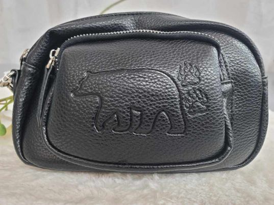 Leather Embossed Crossbody Purse