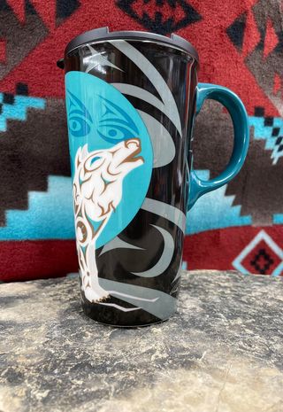 Artist Designed 17 Oz Ceramic Travel Mugs