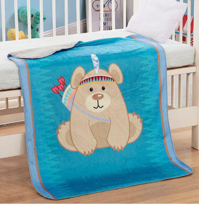 Sherpalined Animal Baby Blanket